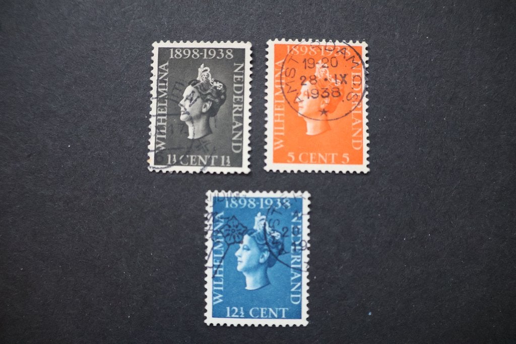Nederland NVPH 310-311-312 Gestempeld, Ophalen of Verzenden, T/m 1940, Gestempeld