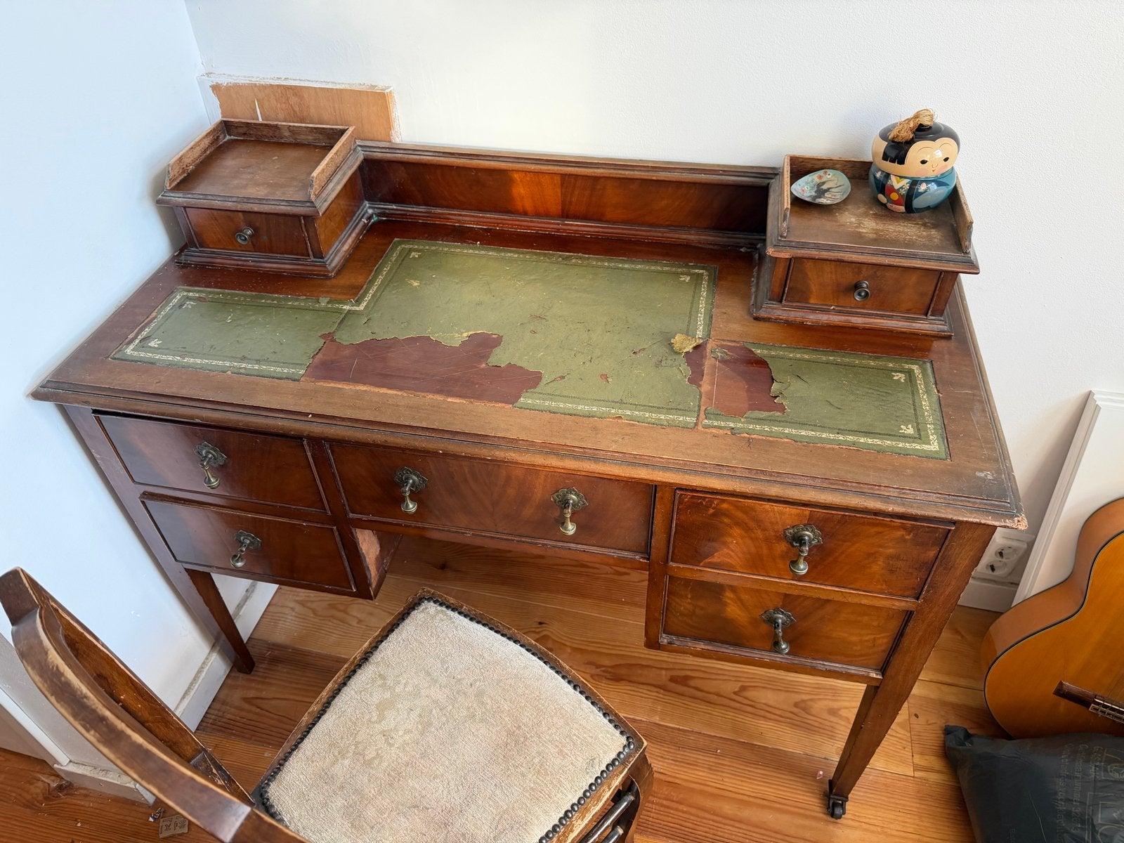 Antiek bureau met bijbehorende stoel, Antiek en Kunst, Antiek | Kantoor en Zakelijk, Ophalen of Verzenden