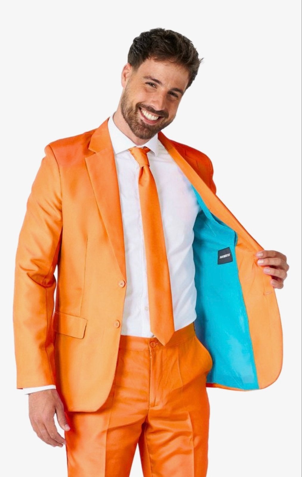 Suitmeister solid Oranje Pak - XL, Ophalen, Nieuw, Maat 56/58 (XL), Oranje