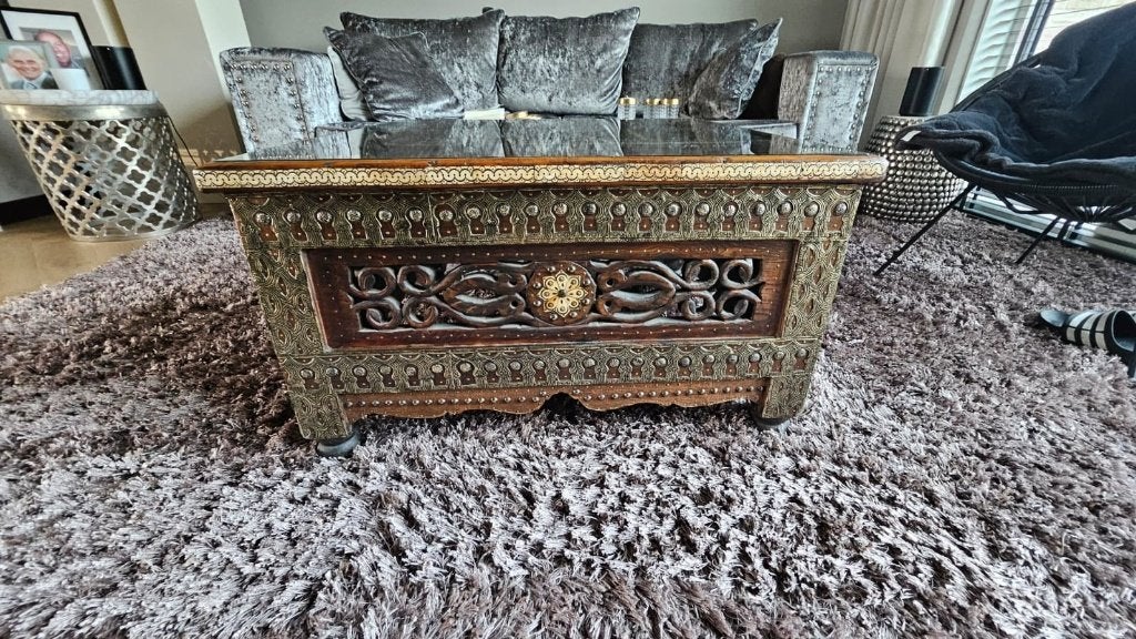 Unieke Marokkaanse Salontafel - Handgemaakt & Origineel, Ophalen, 50 tot 100 cm, Overige materialen, 50 tot 100 cm