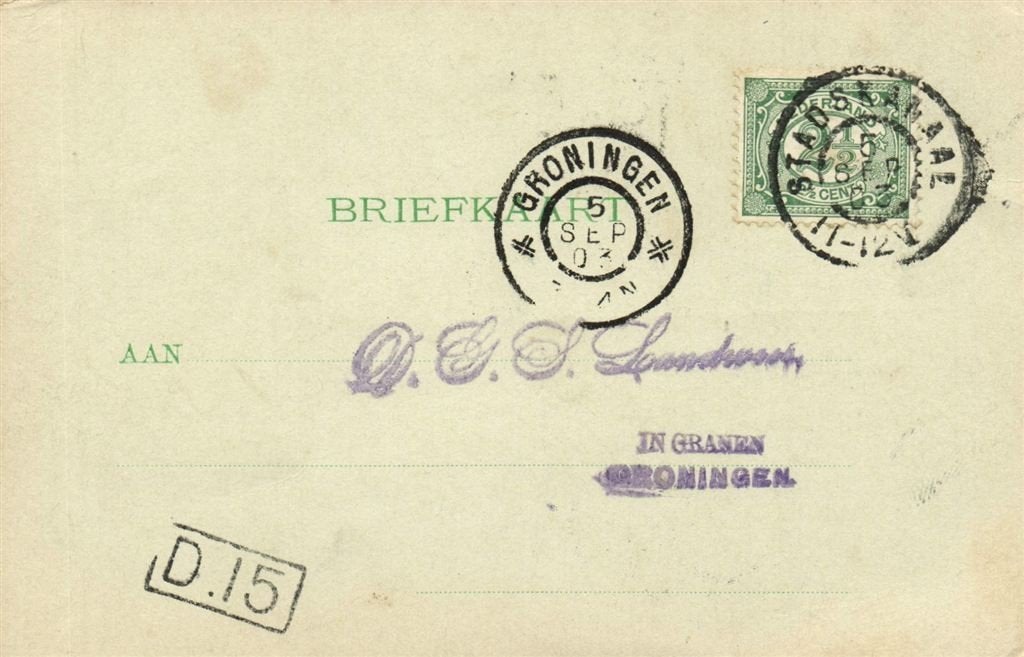 H. Gommer, Drouwenermond - 09.1903 - briefkaart, Ophalen of Verzenden, Briefkaart