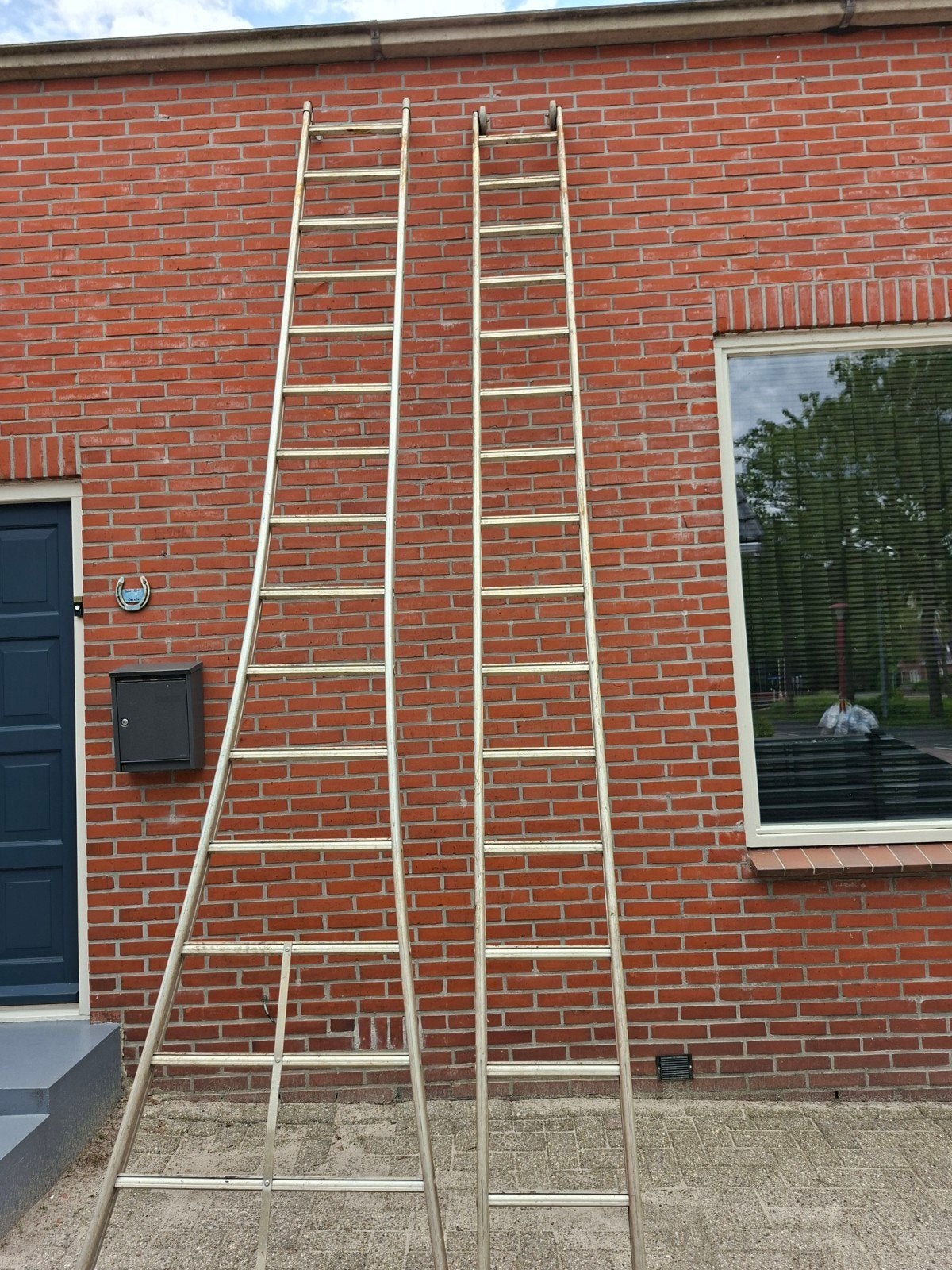 Ladder, Doe-het-zelf en Verbouw, Ladders en Trappen, Ophalen, 4 meter of meer