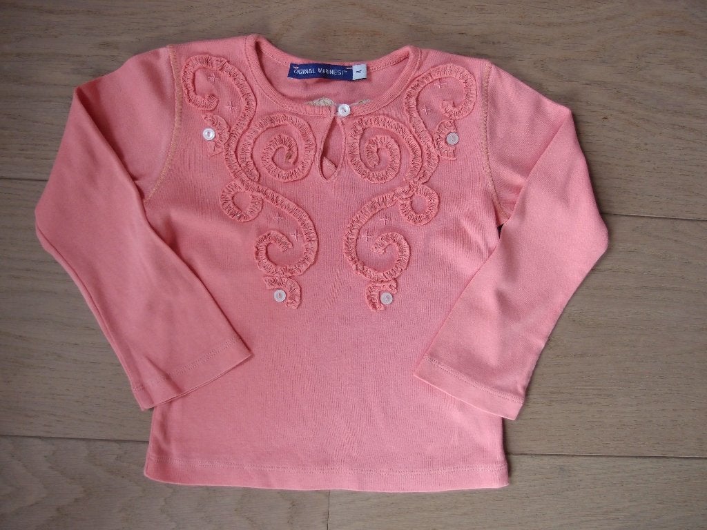 Erg mooie meisjes Original Marines longsleeve 104 4 jaar, Meisje, Ophalen of Verzenden, Zo goed als nieuw, Shirt of Longsleeve