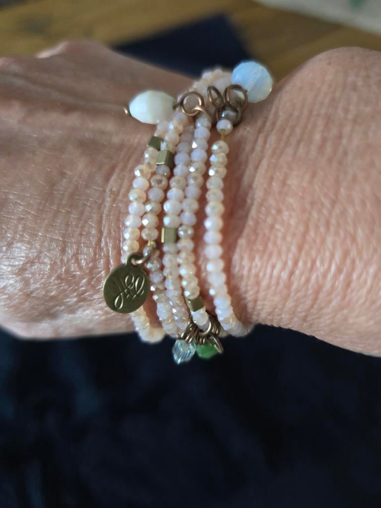 Te koop nieuwe oranje kleurige armband/ketting, Sieraden, Tassen en Uiterlijk, Armbanden, Ophalen of Verzenden, Nieuw, Oranje