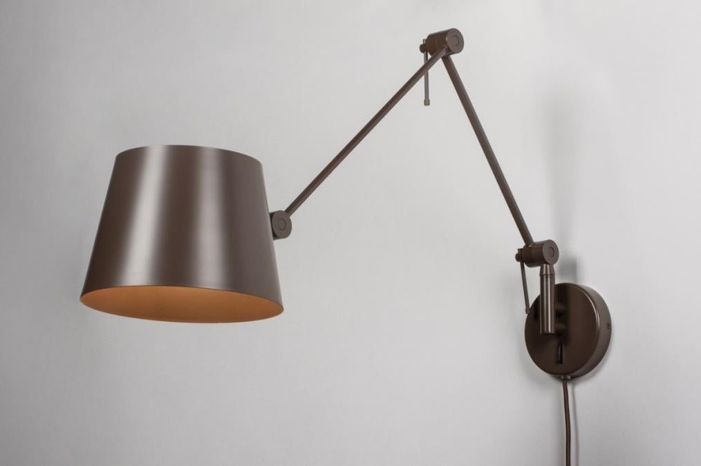 wandlamp koffiekleur bank bureau tafel hoekbank keuken lamp, Ophalen of Verzenden, Nieuw