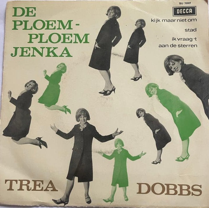 Trea Dobbs - EP Ploem ploem jenka, Ophalen of Verzenden, Zo goed als nieuw, Overige formaten, Levenslied of Smartlap