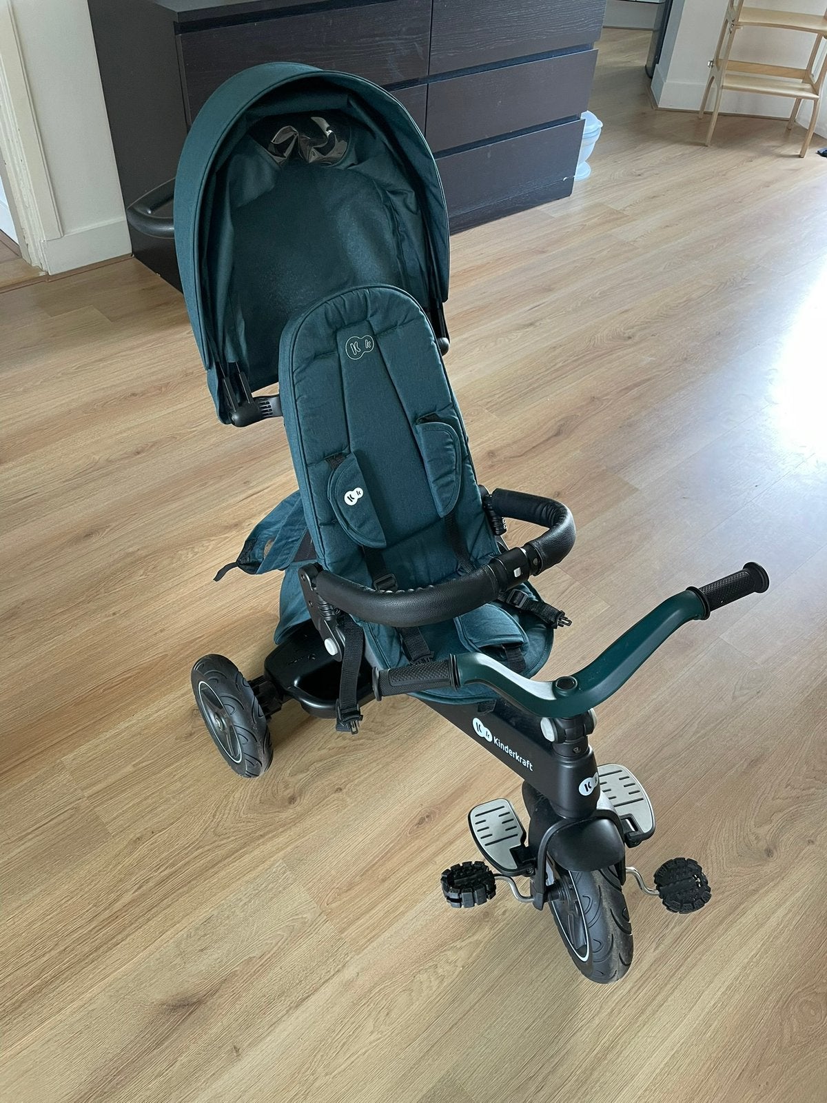 Driewieler met duwstang - Kinderkraft Easytwist, Fietsen en Brommers, Ophalen, Zo goed als nieuw, Duwstang