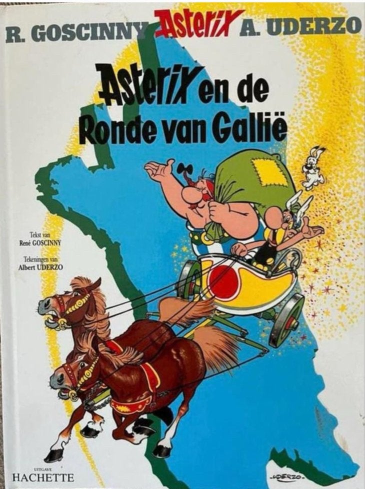 Asterix en de Ronde van Gallië - René Goscinny, Eén stripboek, Ophalen of Verzenden, Gelezen