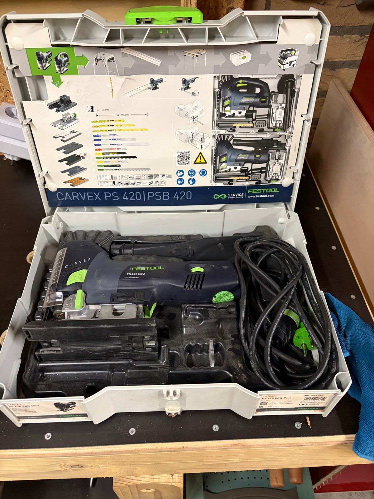 Festool Carvex PS 420 EBQ Decoupeerzaag in Systainer, Doe-het-zelf en Verbouw, Ophalen, Decoupeerzaag, 600 tot 1200 watt, Zo goed als nieuw