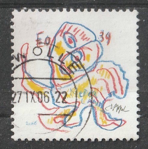 nvph 2438 Karel Appel  2006, Verzenden, Na 1940, Gestempeld