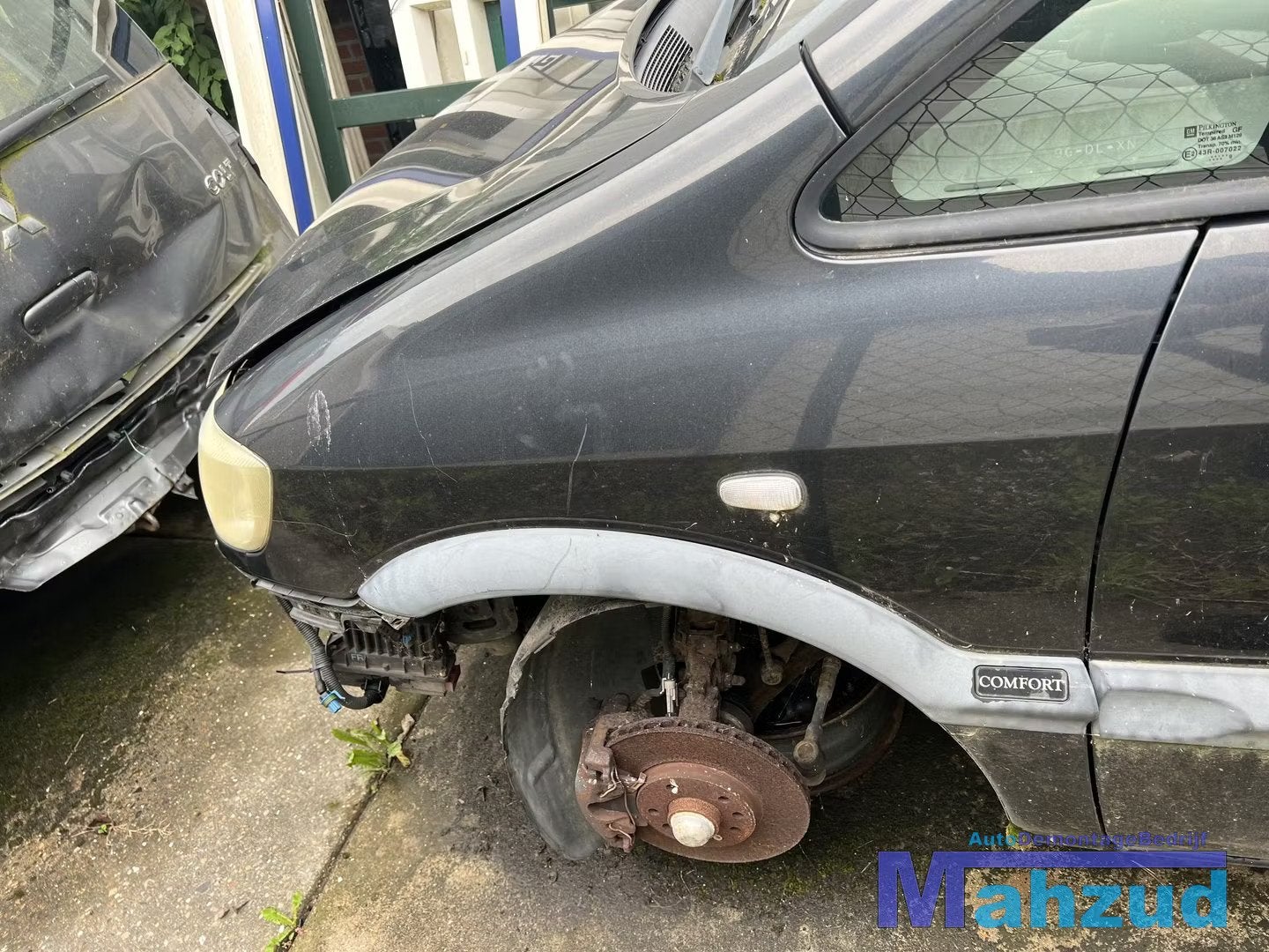 OPEL ZAFIRA A Zwart Z298 Links voorscherm scherm 1999-2005, Gebruikt, Opel Automobile GmbH, Ophalen of Verzenden, Kontakt@opel-infoservice.de