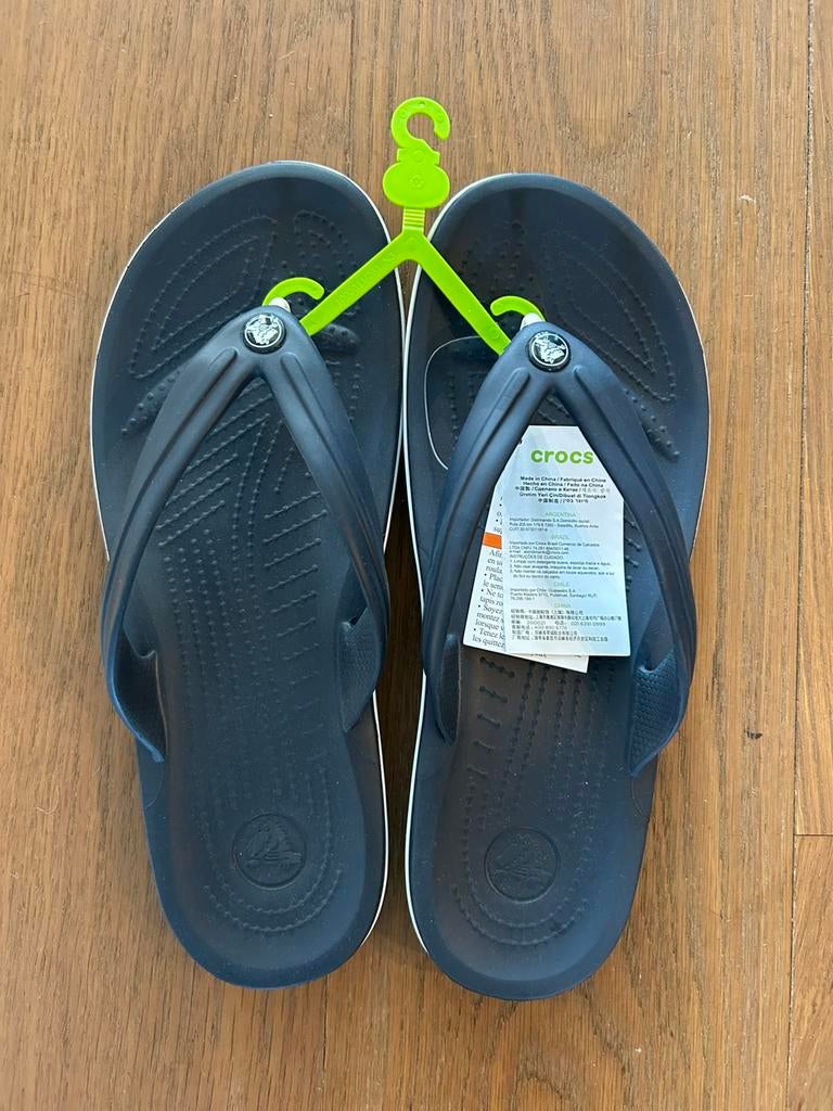 Crocs teenslippers maat 45-46 (11) blauw NIEUW !, Kleding | Heren, Ophalen of Verzenden, Overige maten, Blauw