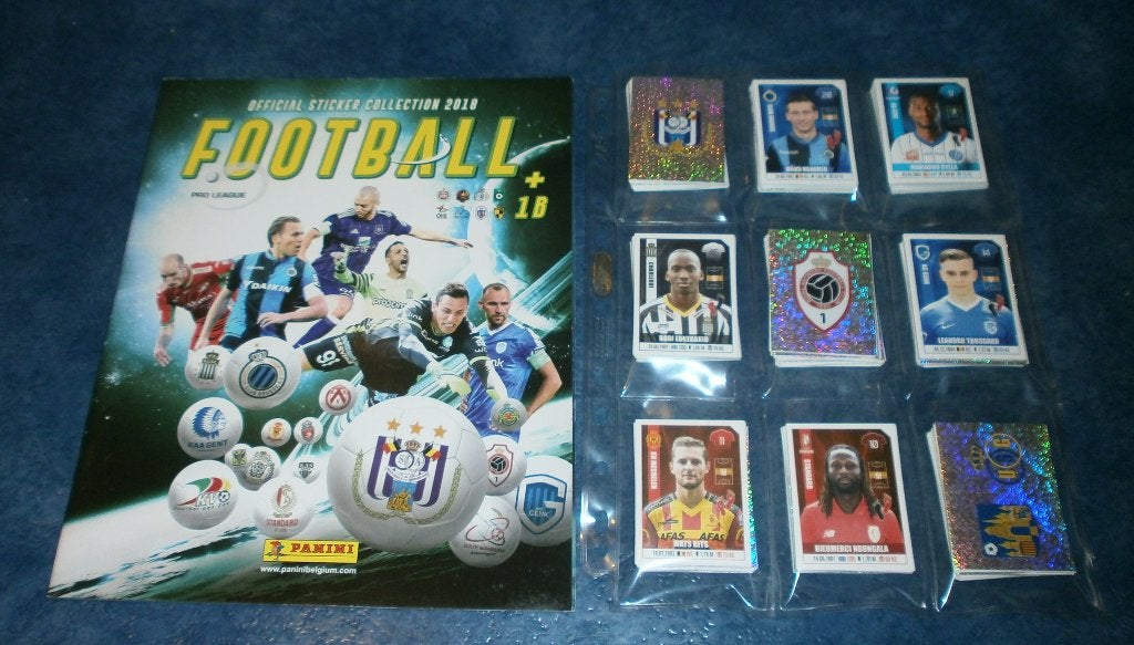 Panini FOOTBALL 2018 (BELGIE) LEEG ALBUM + COMPLETE SET !!!, Verzenden, Zo goed als nieuw, Buitenlandse clubs, Poster, Plaatje of Sticker