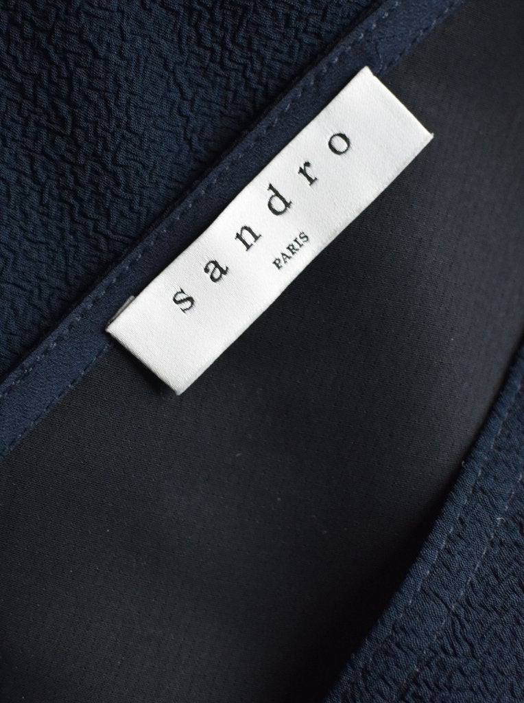 Sandro Paris jurkje, jurk, blauw, Mt. S, Kleding | Dames, Blauw, Sandro, Ophalen of Verzenden, Zo goed als nieuw