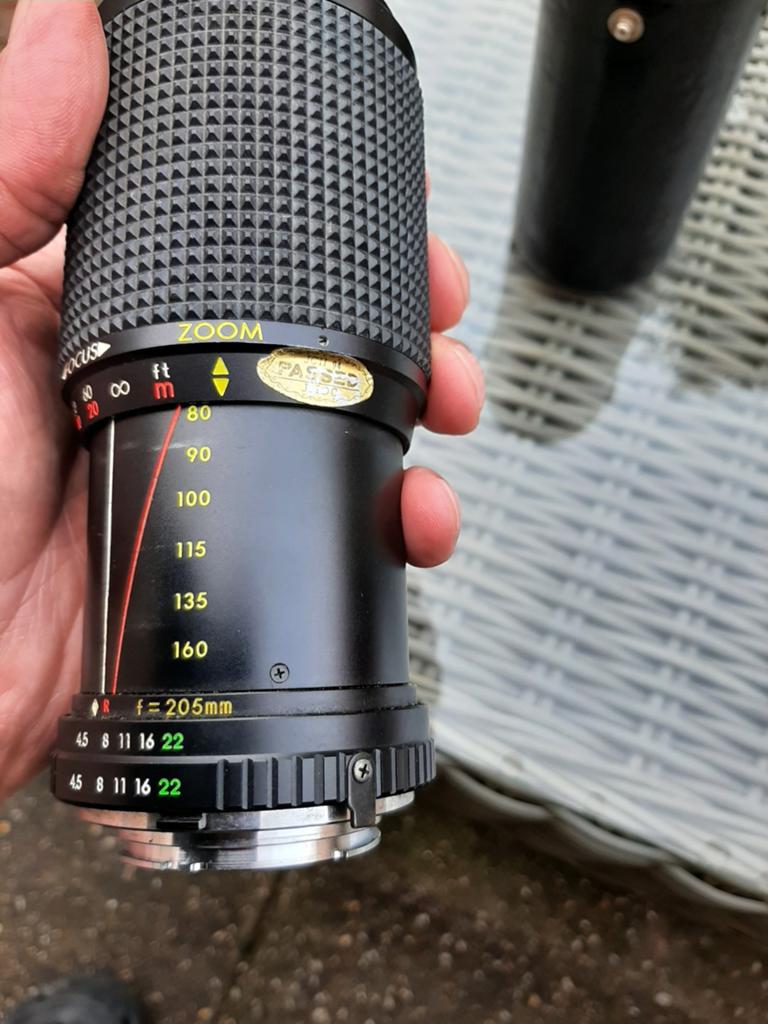 Vintage 80-205mm f/3.8 of f/4.5 telezoomlens, Ophalen of Verzenden