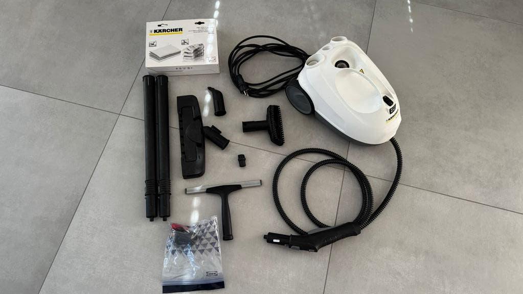 Kärcher Stoomapparaat met accessoires, Ophalen of Verzenden, Zo goed als nieuw, Stoomreiniger