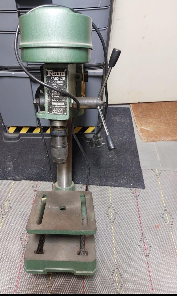 Ferm Kolomboormachine FTBK-13M - Krachtig en Betrouwbaar, Doe-het-zelf en Verbouw, Gereedschap | Boormachines, Ophalen, Gebruikt