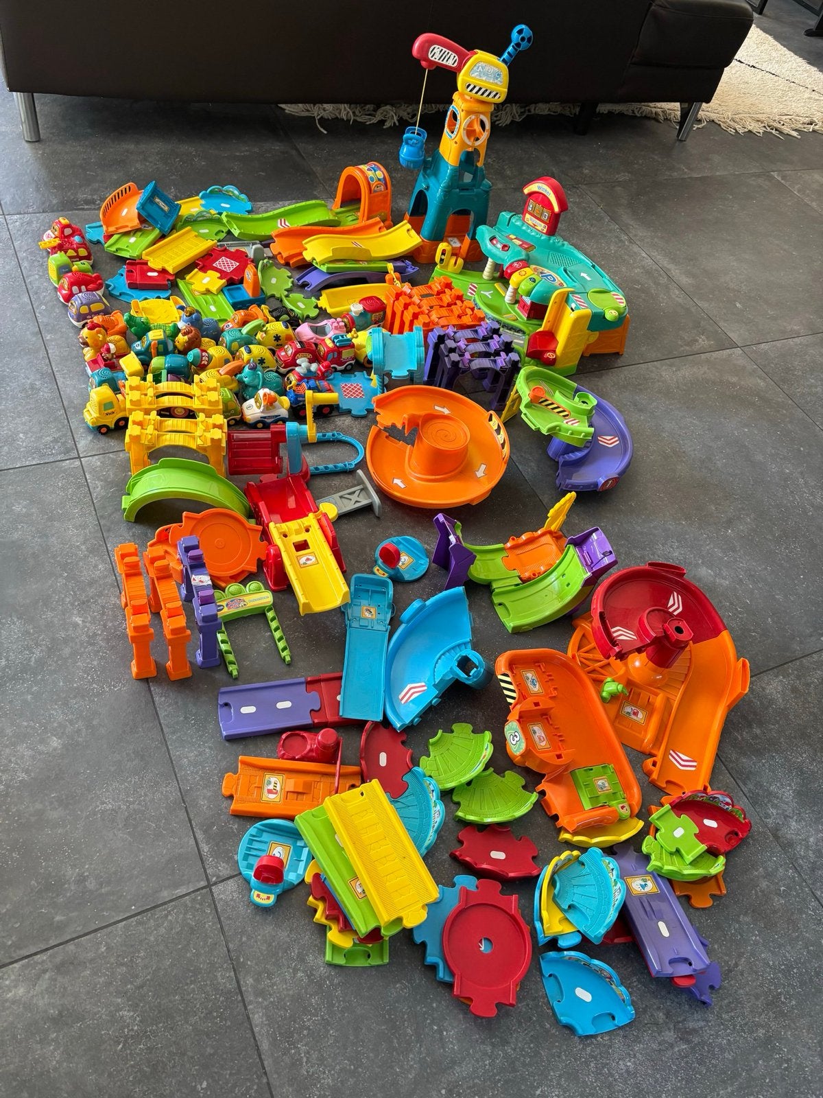 Grote set VTech Toet Toet Auto's en Zoef Zoef Dieren, Ophalen, Gebruikt
