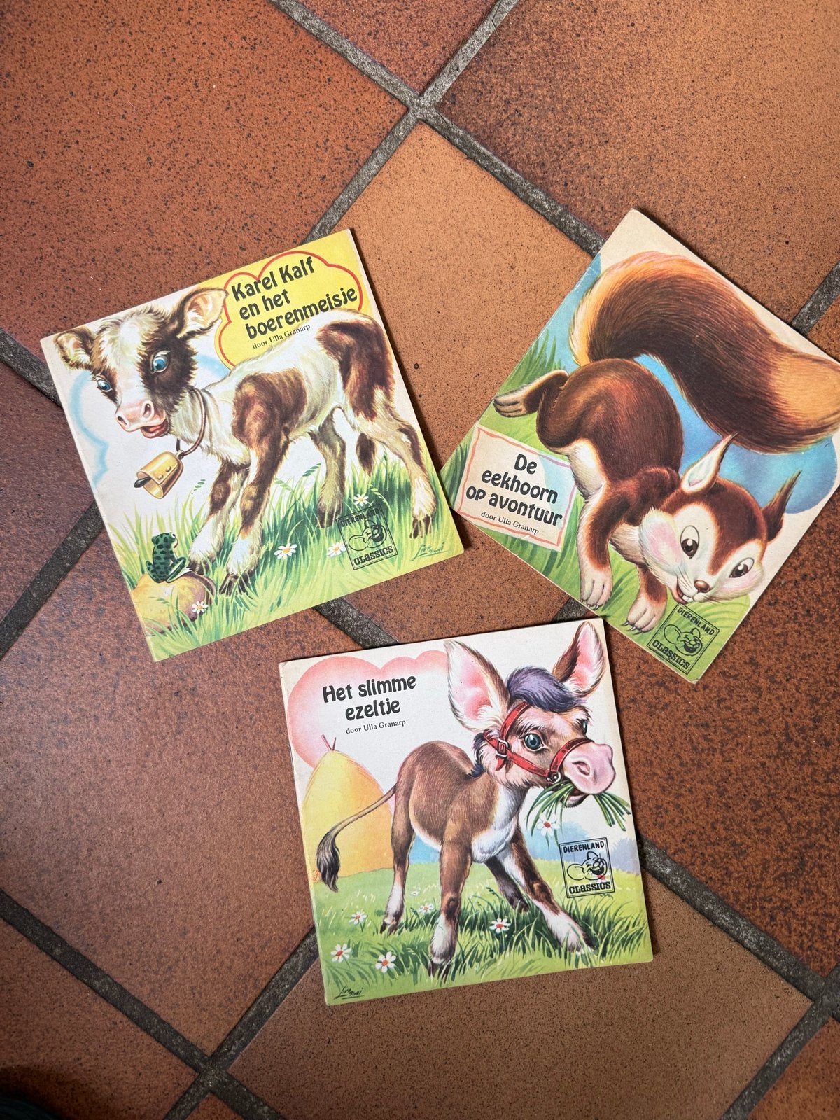 3 Dierenland Classics boekjes: Karel Kalf, Eekhoorn, Ezeltje, Ophalen of Verzenden, Gelezen, 3 tot 4 jaar