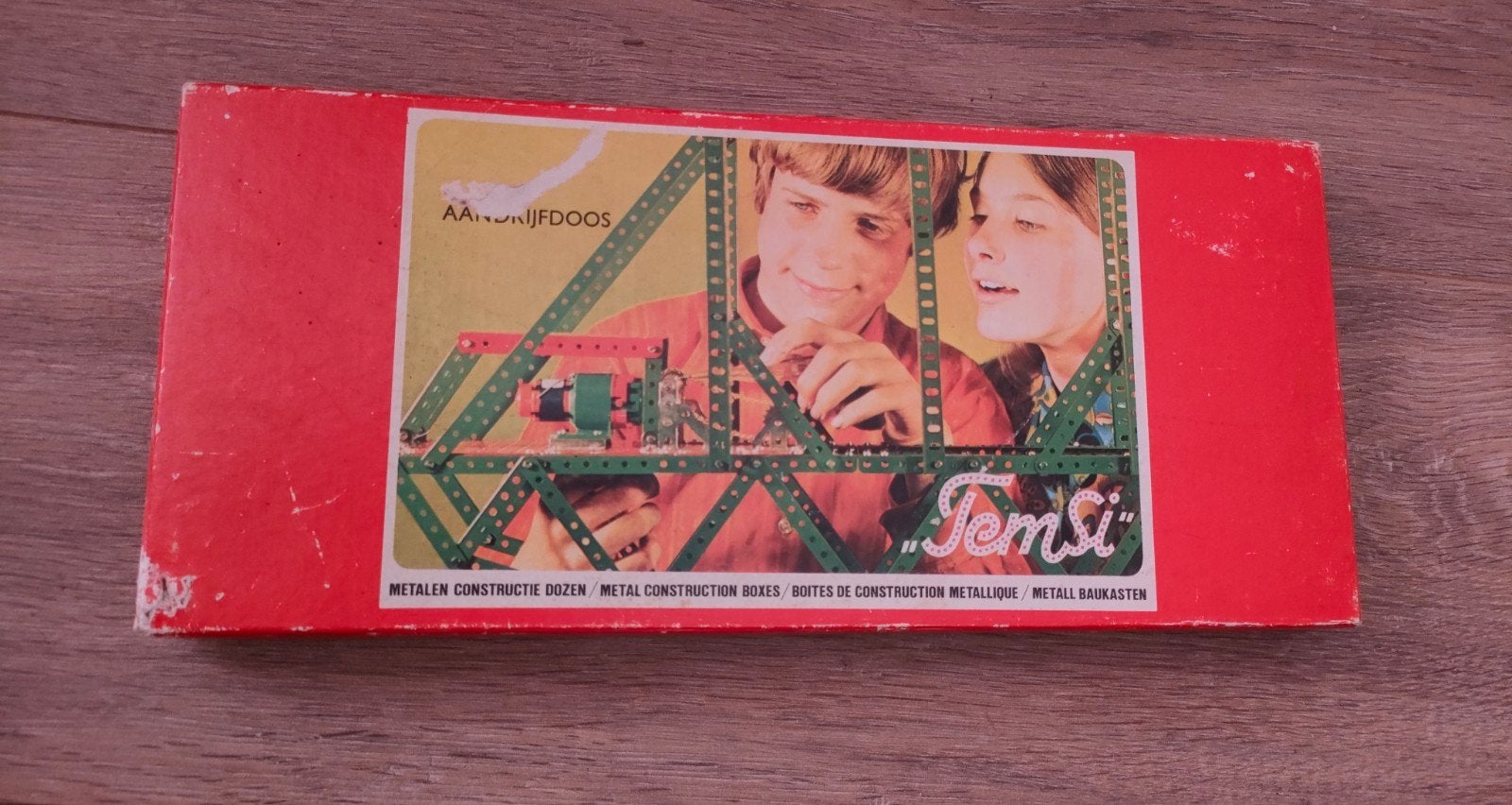 Vintage jaren' 60 Temsi metalen constructie speelgoed., Ophalen of Verzenden, Gebruikt