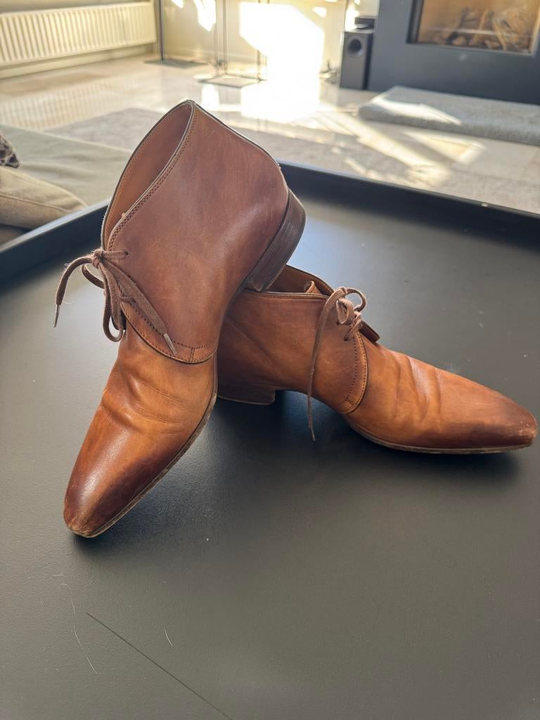 Greve herenschoenen maat 8 1/2 bruin 43, Kleding | Heren, Schoenen, Ophalen of Verzenden, Gedragen, Bruin, Veterschoenen