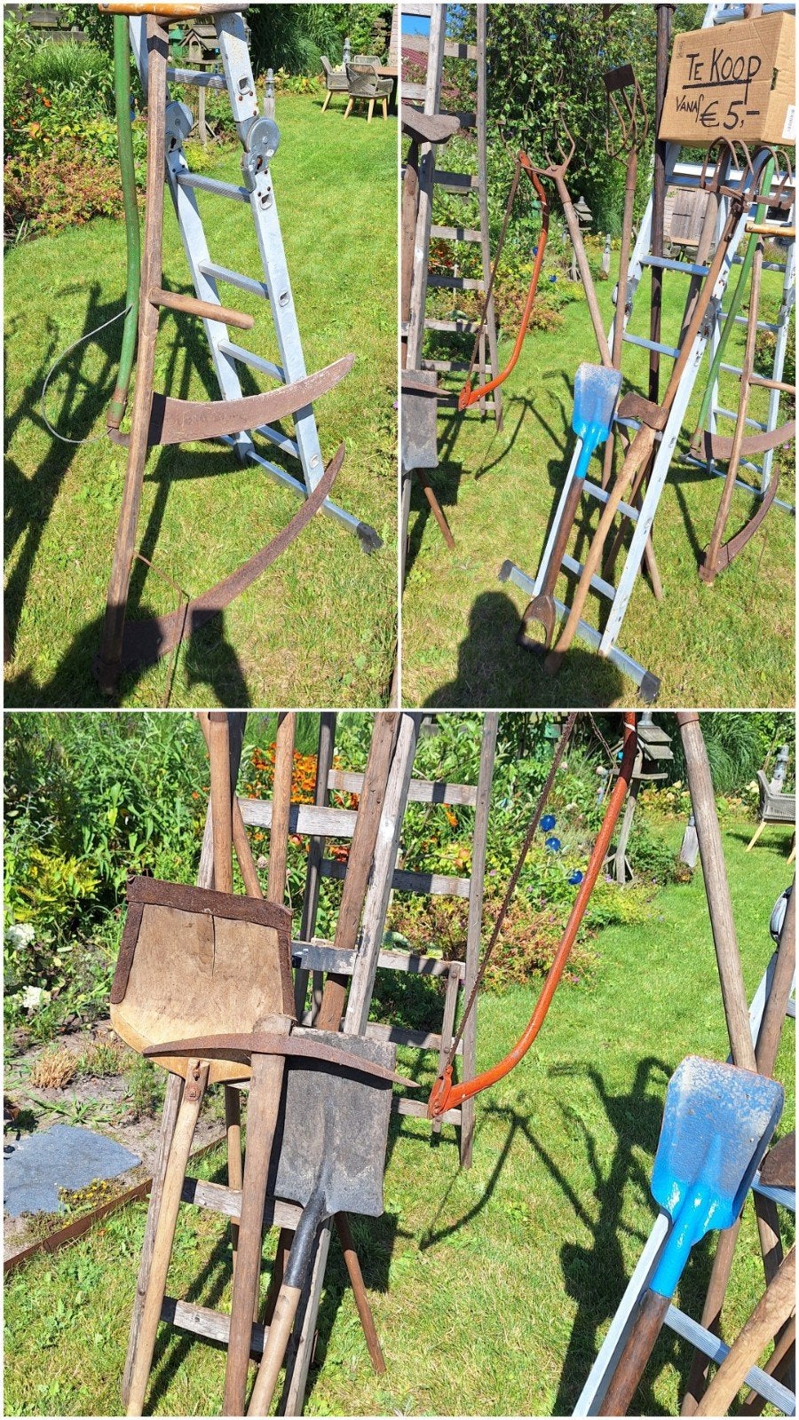 Antiek en Nostalgisch Tuingereedschap - vanaf 5 euro p/st, Ophalen