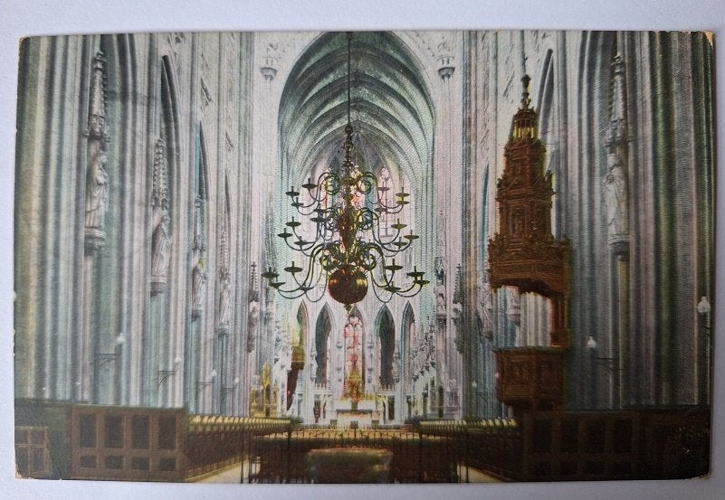 AK - Hertogenbosch - St.Janskerk -schip en preekstoel (1908), Verzenden, Voor 1920, Gelopen, Noord-Brabant