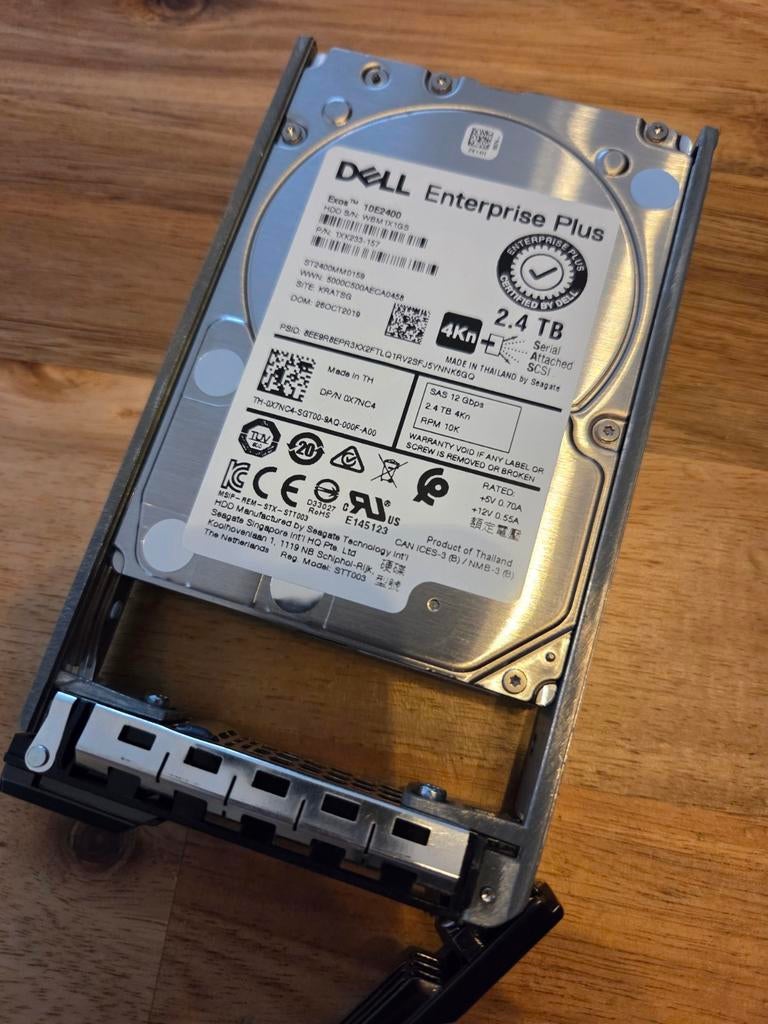 20x Dell 2.4TB 10K SAS 12Gbps 4Kn - HDD - Getest, Computers en Software, Harde schijven, Ophalen of Verzenden, SAS