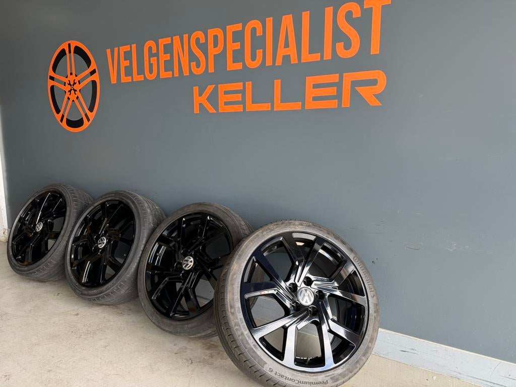 Vw Golf Brescia 18 inch velgen 5x112 225/40/18 Zomerset, 18 inch, Banden en Velgen, Ophalen of Verzenden, Zomerbanden
