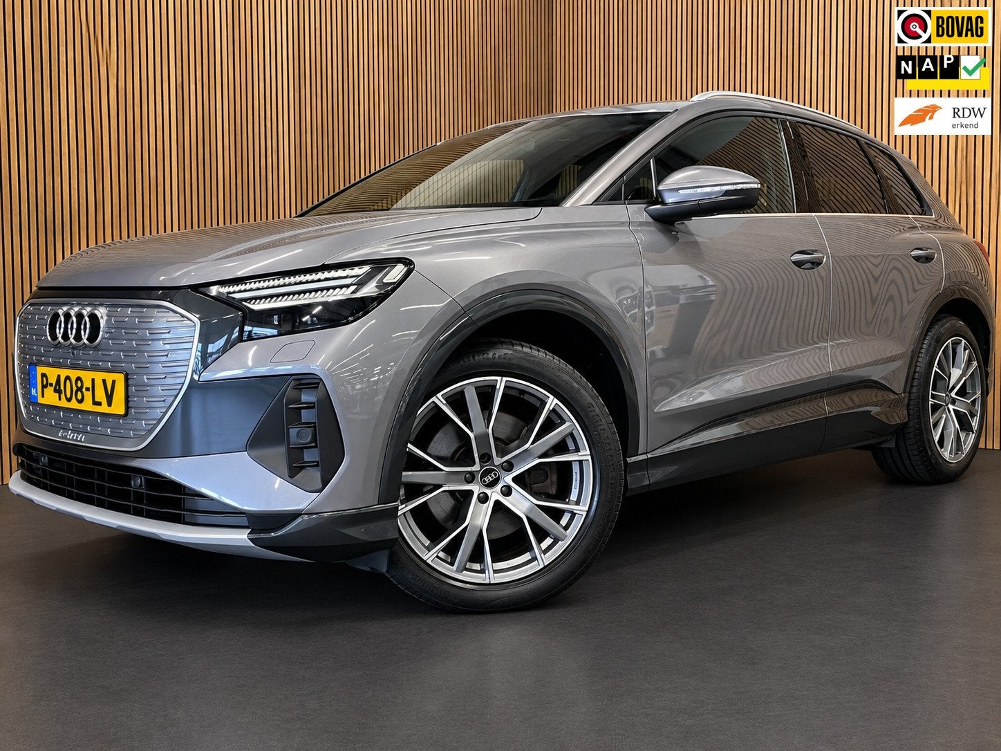 Audi Q4 e-tron 40 Advanced edition 77 kWh|88%SOH|20''LMV|APP, Auto's, Automaat, Dealer onderhouden, Gebruikt, Origineel Nederlands