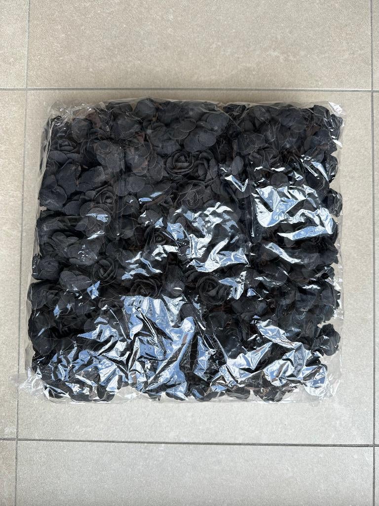 Zak roosjes zwart foam schuim 500 stuks 3,5 cm, Ophalen of Verzenden, Nieuw, Knutselwerk