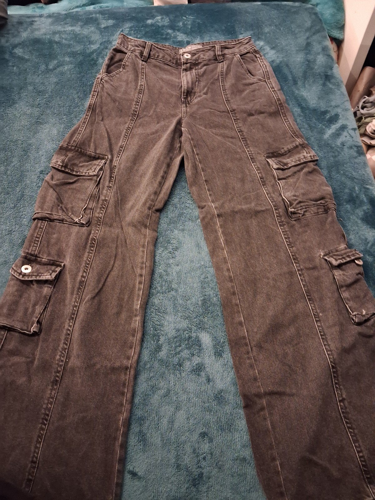 Zwarte cargo broek van Primark, maat 34 (XS), Primark, Zwart, Ophalen of Verzenden, Maat 34 (XS) of kleiner