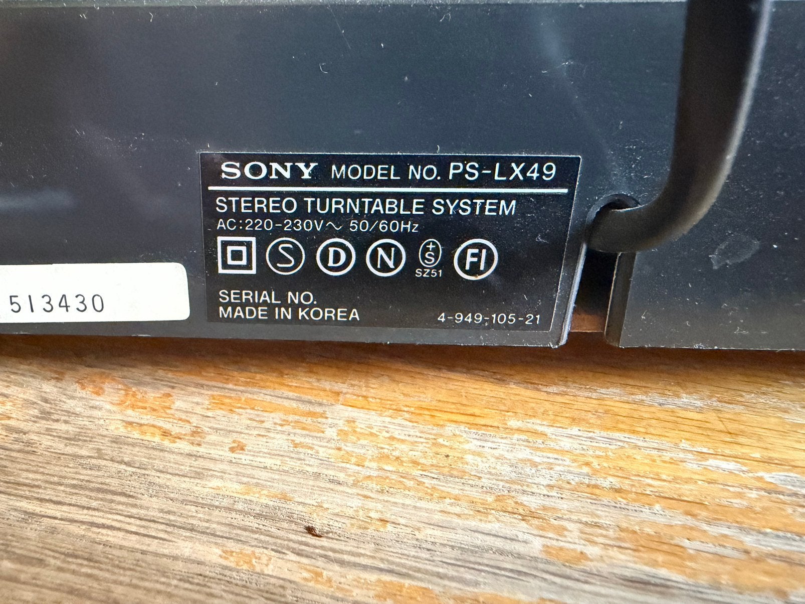 Sony PS-LX49, Ophalen, Gebruikt, Sony
