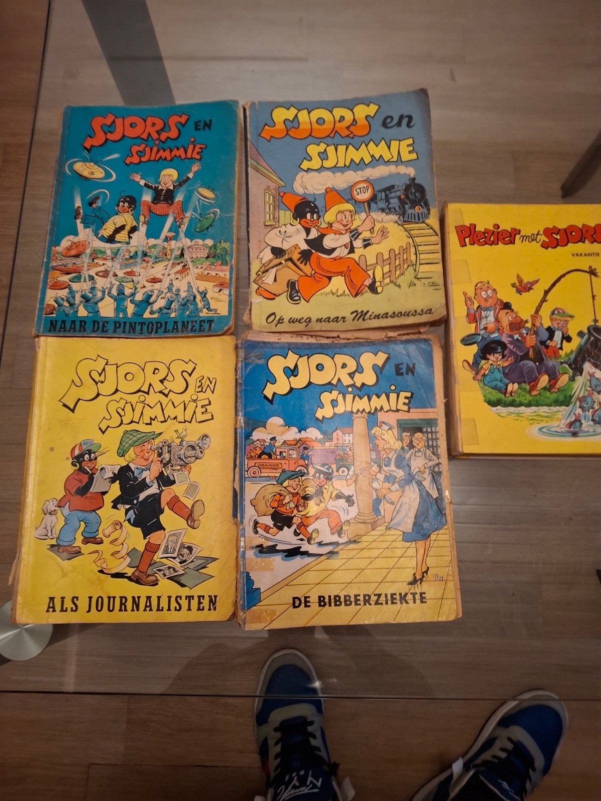Lot 5x Sjors en Sjimmie stripboeken vintage album, Ophalen of Verzenden