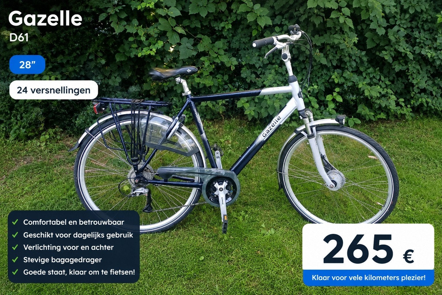 Gazelle orange T24+ Heren Fiets 24V. D57 Z.g.a.n, Fietsen en Brommers, Fietsen | Heren | Herenfietsen, Ophalen, Versnellingen