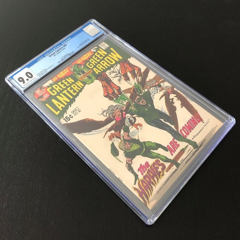 Green Lantern Vol.2 #82 CGC (1971) VF/NM (9.0), Eén comic, Amerika, Nieuw, Ophalen of Verzenden