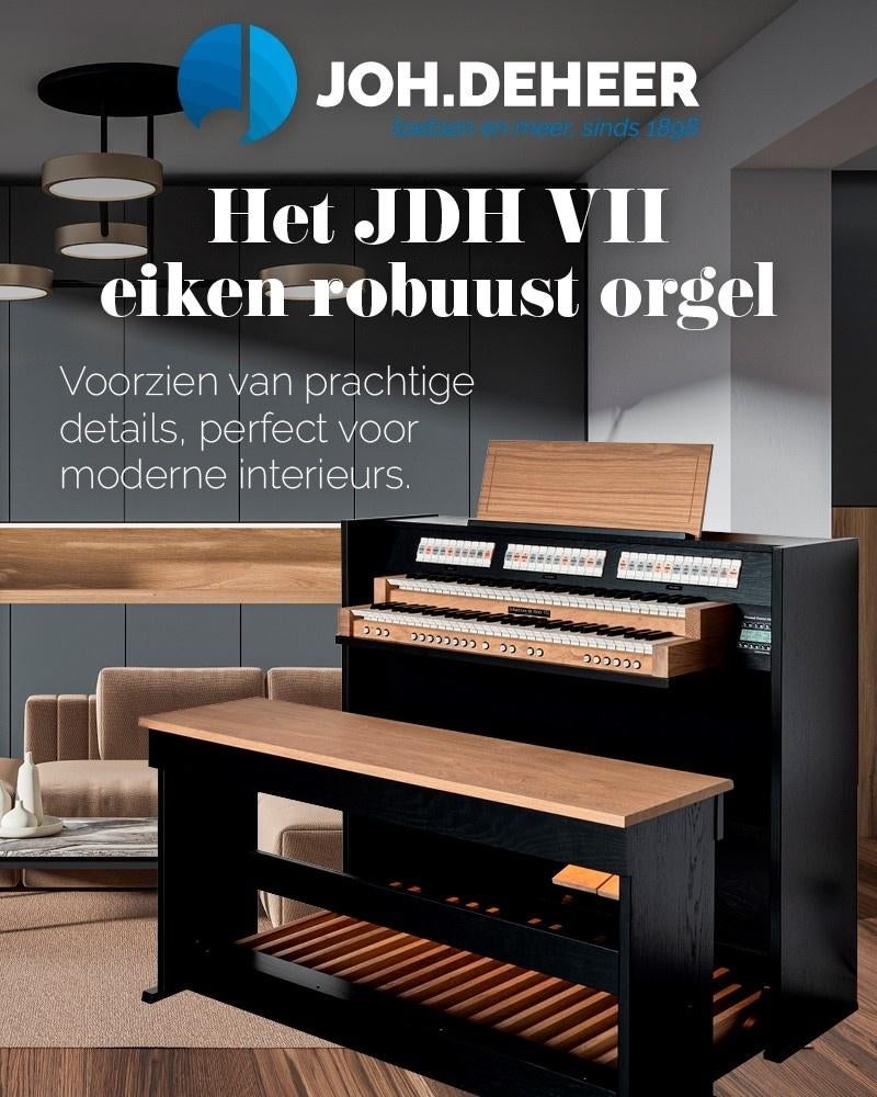 Johannes de Heer VII Robuust orgel NIEUW, 2 klavieren, Mariënhoef 7, Ermelo, Nieuw, Ophalen of Verzenden
