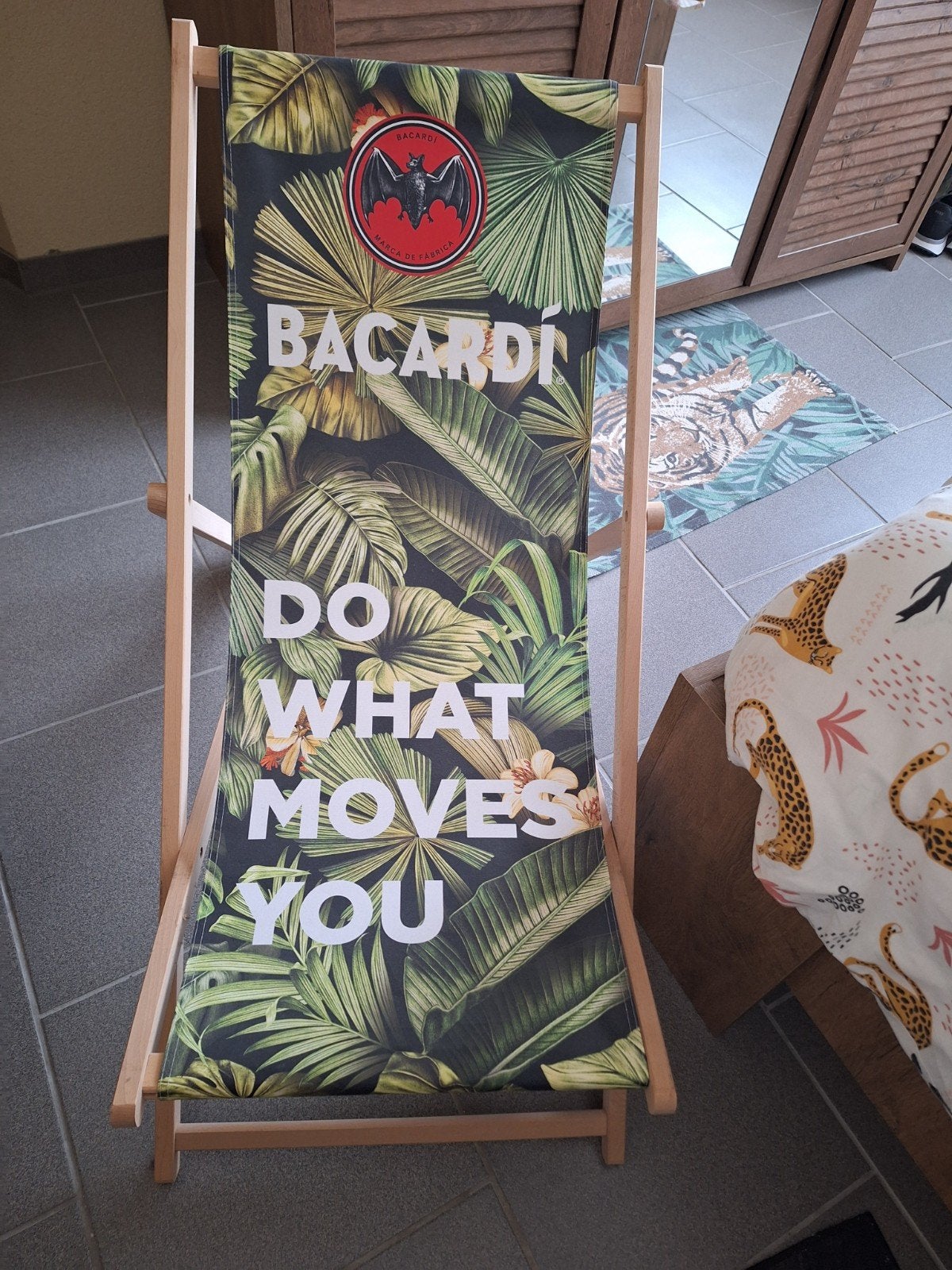 bacardi strandstoel, Ophalen