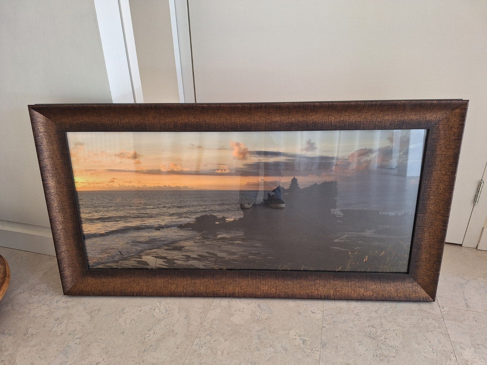 Fotolijst mooie bronskleur, Ophalen, 40 cm, Schilderijlijst, 90 cm