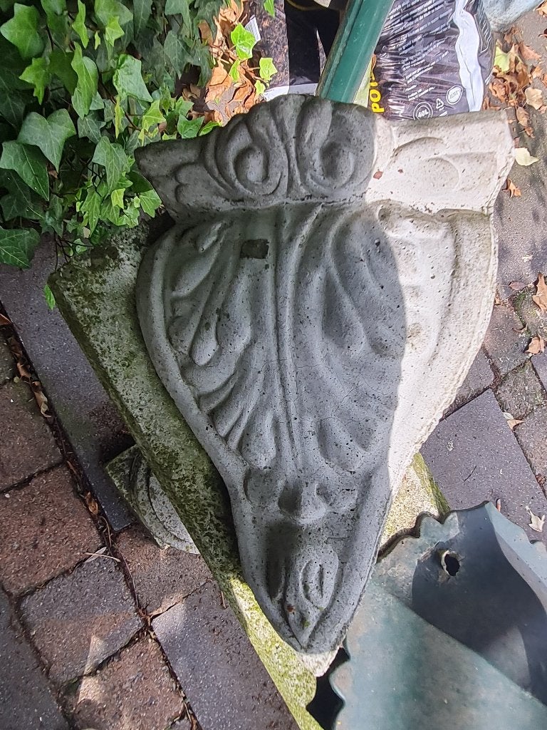 Vintage betonnen hoek console foto 1 t/m 5, Heikant 21 Kaatsheuvel, Belle Vieille Brocante, Ophalen of Verzenden, Zo goed als nieuw