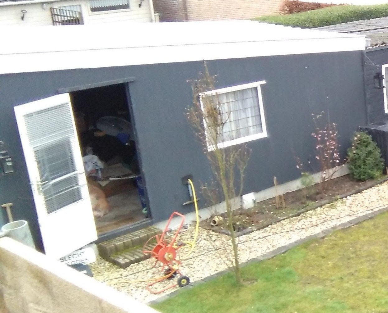 Oude garage of stal B 6.10 x 3.20 H 2.60, Gebruikt, Schuur, Zonder ramen, Ophalen