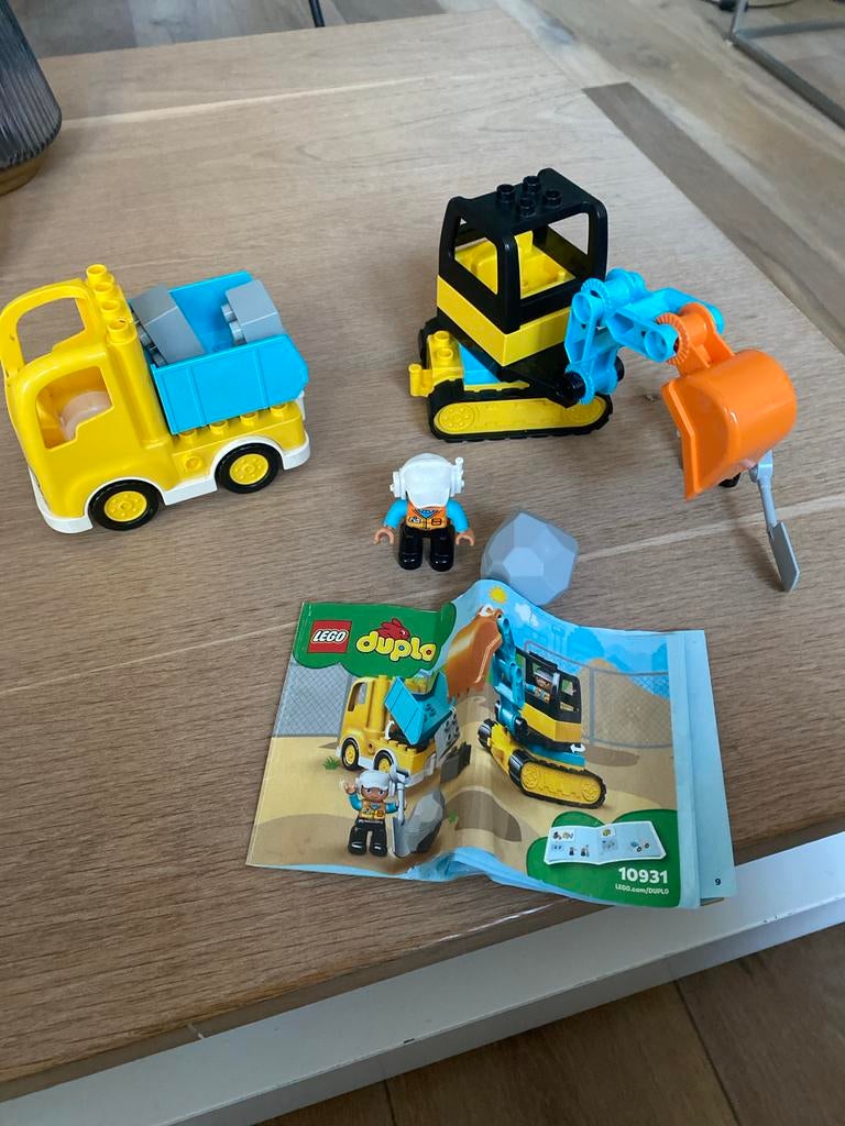 LEGO Duplo Graafmachine en Vrachtwagen (10931), Kinderen en Baby's, Speelgoed | Duplo en Lego, Ophalen, Overige thema's, Zo goed als nieuw