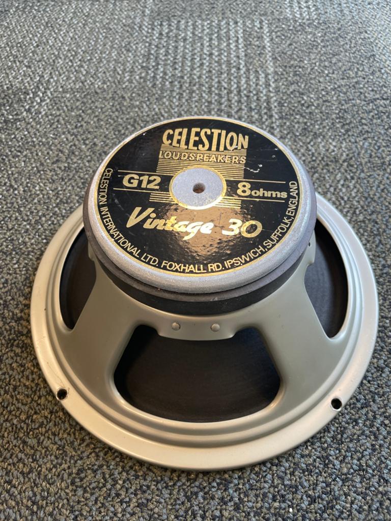 Celestion Vintage 30 8 ohm van 1988 gitaarspeaker, Ophalen of Verzenden, Gebruikt, Elektrische gitaar