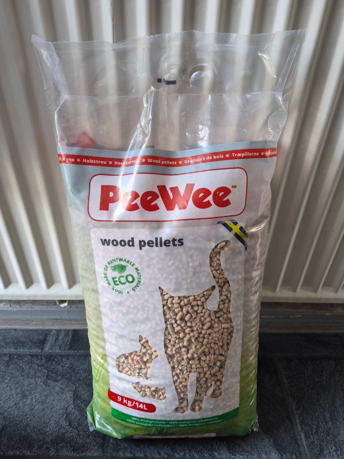 Peewee houtkorrels kattenbakvulling 2 zakken, Ophalen, Zo goed als nieuw, Gesloten