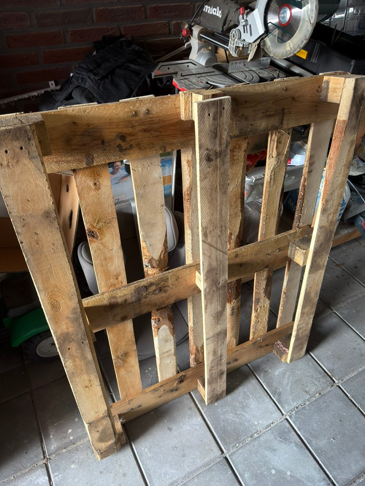 Blokpallet gratis afhalen, Ophalen, Zo goed als nieuw, 50 mm of meer, Pallet