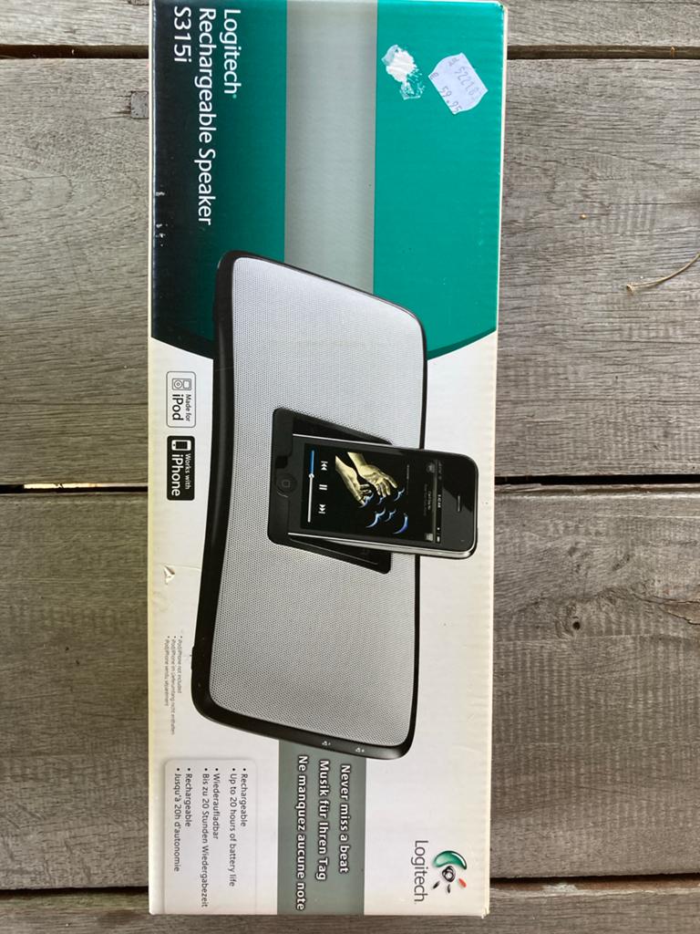 Logitech S315i Oplaadbare Speaker voor iPod/iPhone, Overige merken, Overige typen, Ophalen of Verzenden, Zo goed als nieuw