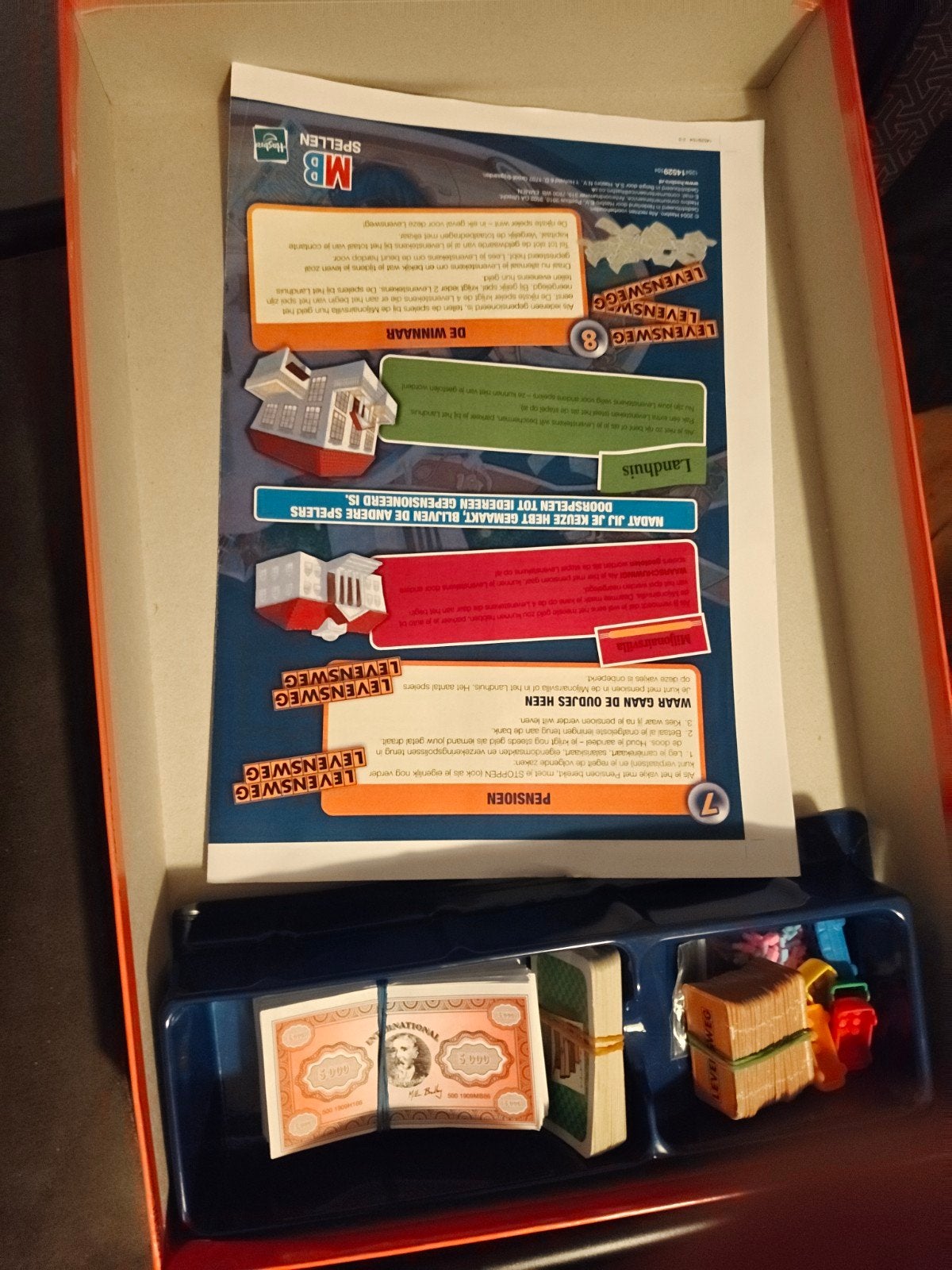Levensweg bordspel - Klassiek familieplezier, Drie of vier spelers, Ophalen of Verzenden, Gebruikt, MB Spellen
