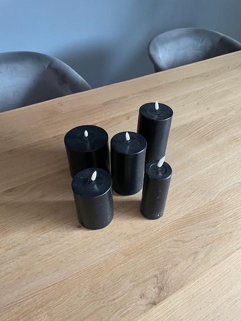 zwarte led kaarsen, Overige materialen, Zwart, Nieuw, Ophalen of Verzenden
