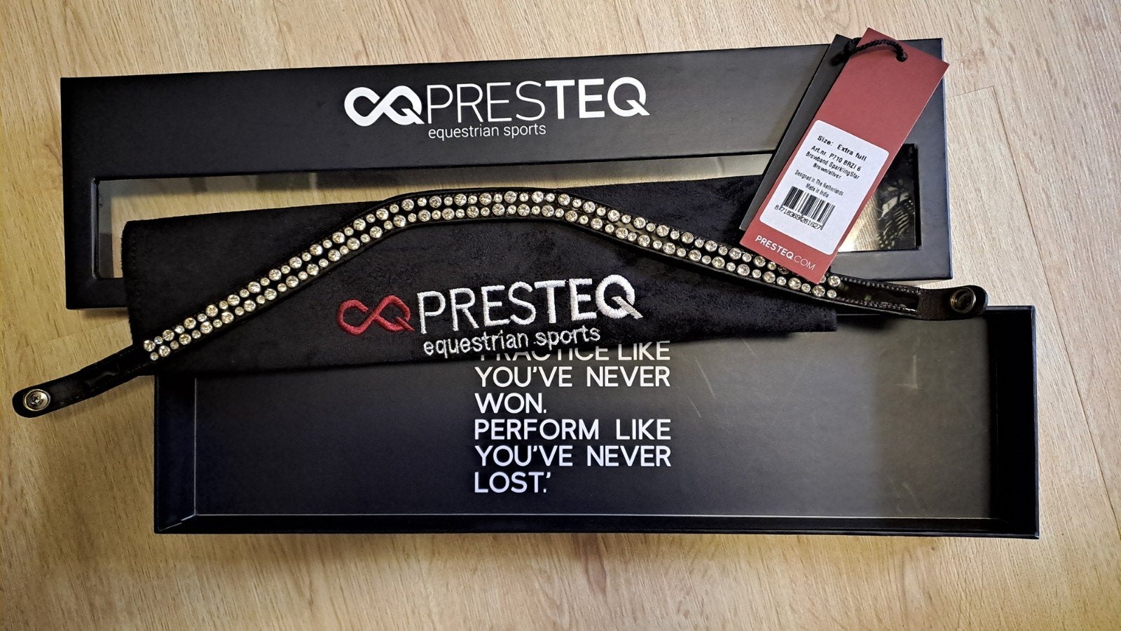 Frontriem Sparkling Silver voor Presteq hoofdstel, Zilver, Nieuw, Ophalen of Verzenden, Extra Full