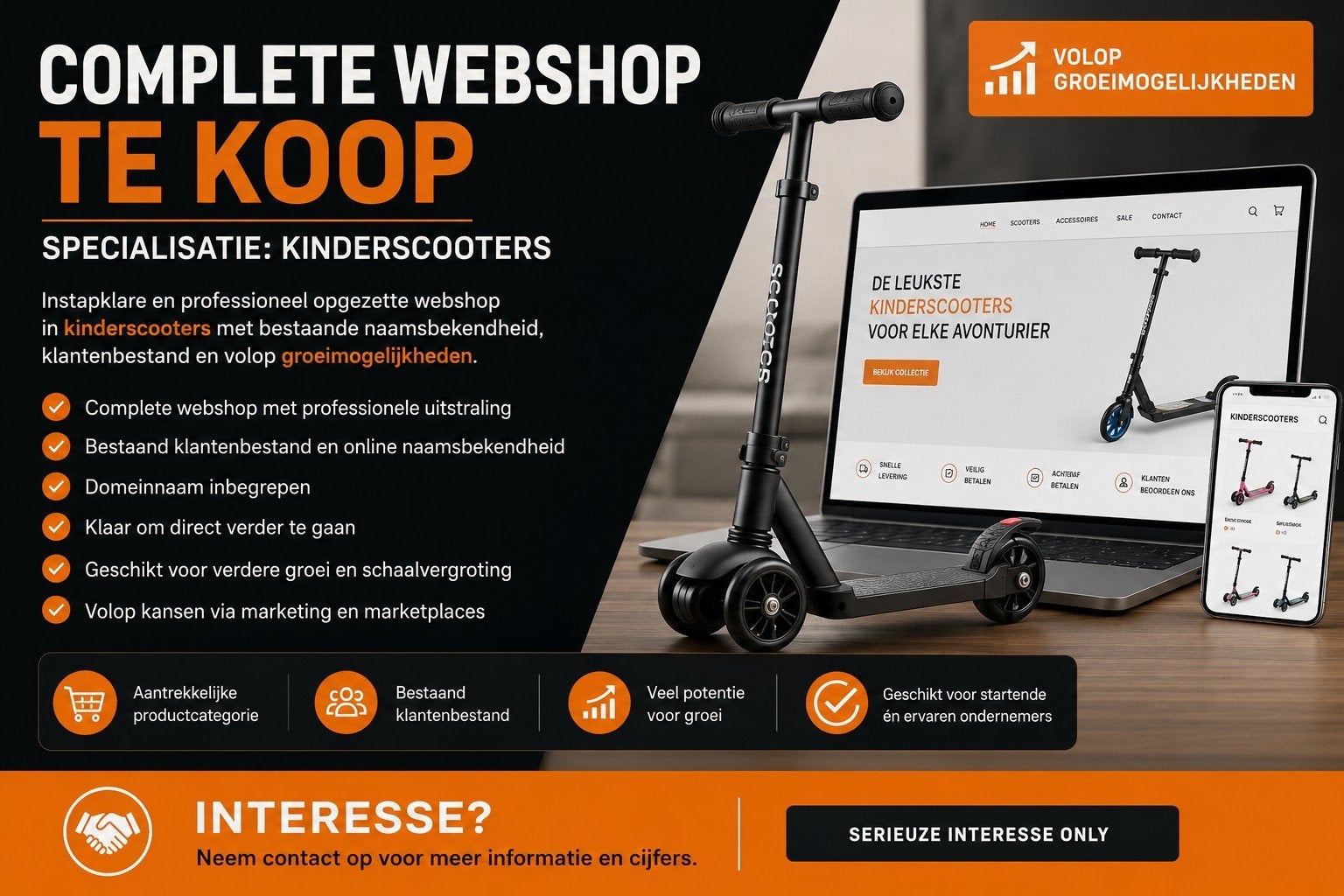 Complete en professioneel opgezette webshop